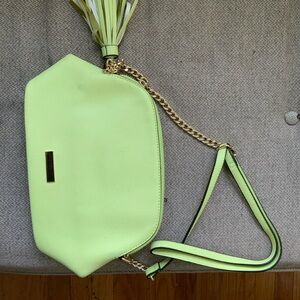 Lime Green Chain Strap Women's Bag